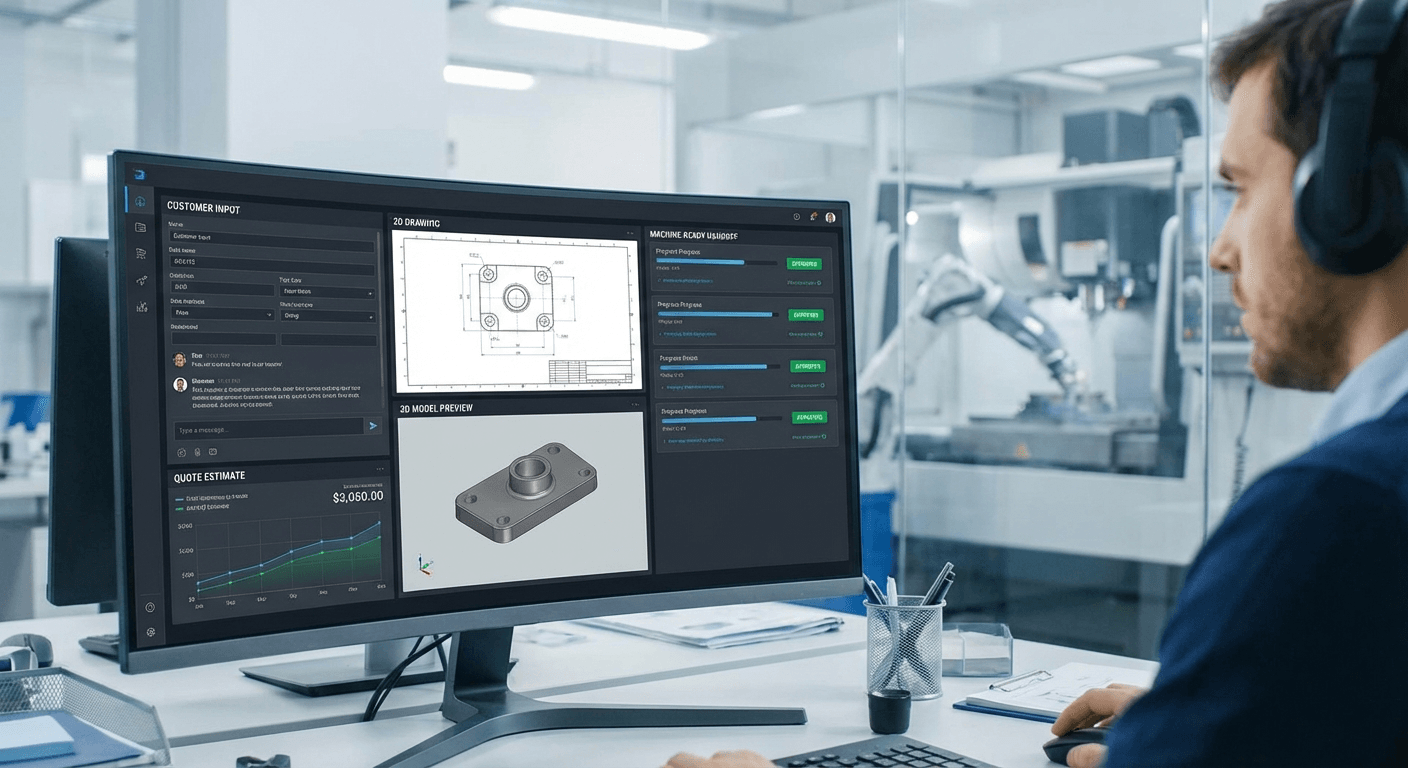 CadEazy unified automation workspace from customer input to machine-ready output
