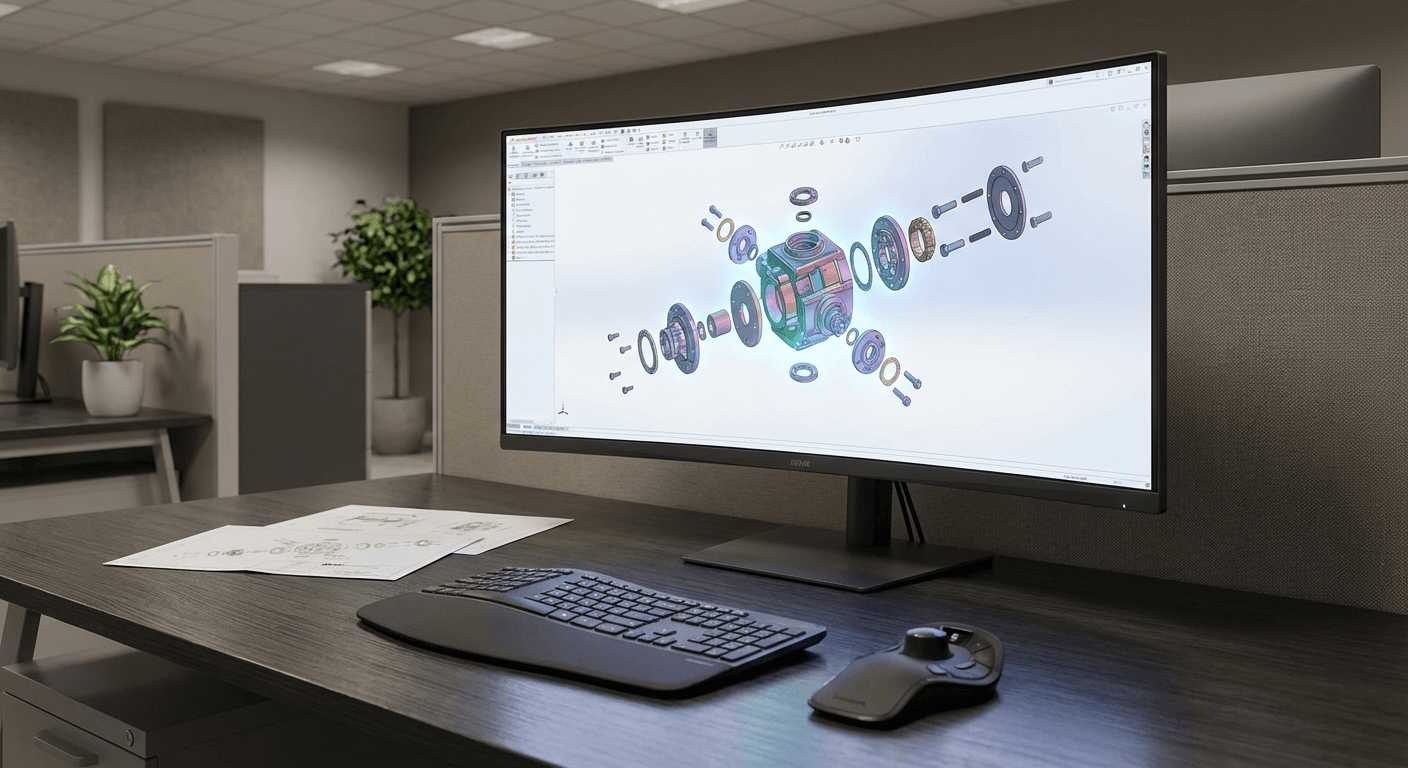 Generated 3D CAD visualization for configurable product workflows
